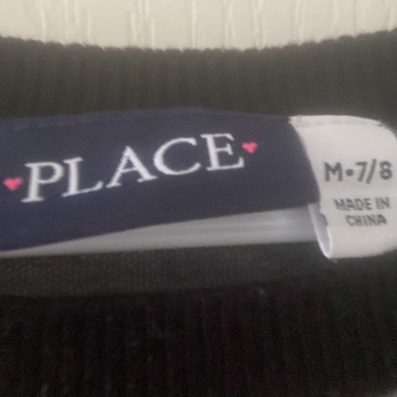 The Children’s Place Red Heart Sequins Gray Sweater Dresses sizes XXL-16 & M 7/8 - Picture 3 of 5